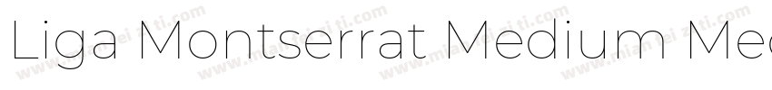 Liga Montserrat Medium Medium字体转换